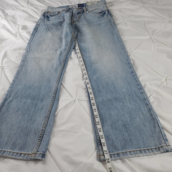 Aeropostale Jeans NOS Y2K Denim Mens 27/28 Distressed Benton Bootcut Light - Picture 13 of 15